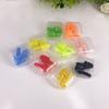 Ear Plugs Soft Sleep Work Silicone Reusable Box Travel Different Colours