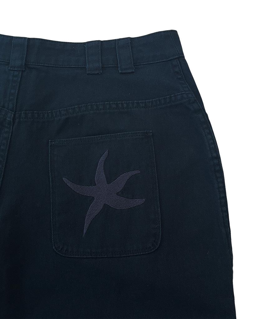 САМЫЙ ХОЛОДНЫЙ МОМЕНТ Брюки чинос со стилизованной морской звездой Tcm Washed Starfish (Темно-синий)