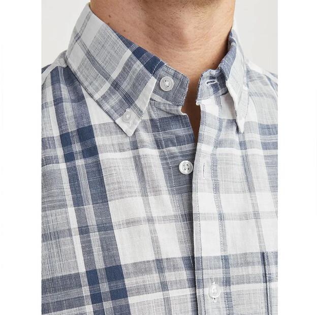 Jack & Jones Lubrook Slub Check Long Sleeve Shirt