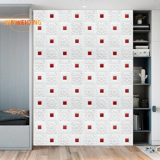 3D декоративная панель для настенной плитки, текстурированная самоклеящаяся пенопластовая наклейка на стену, кухонный фартук для ванной комнаты