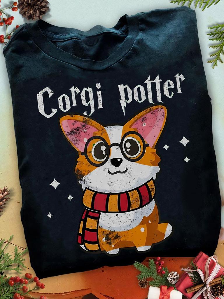 Corgi Potter T-Shirt: Funny Corgi Lover Gift