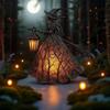 Хэллоуин Ведьма Призрак 3D Лампа Фонарь Декоративный Смоляной Фонарь Для Праздника Жуткая Вечеринка Декор Хэллоуин Уличный Внутренний Фонарь