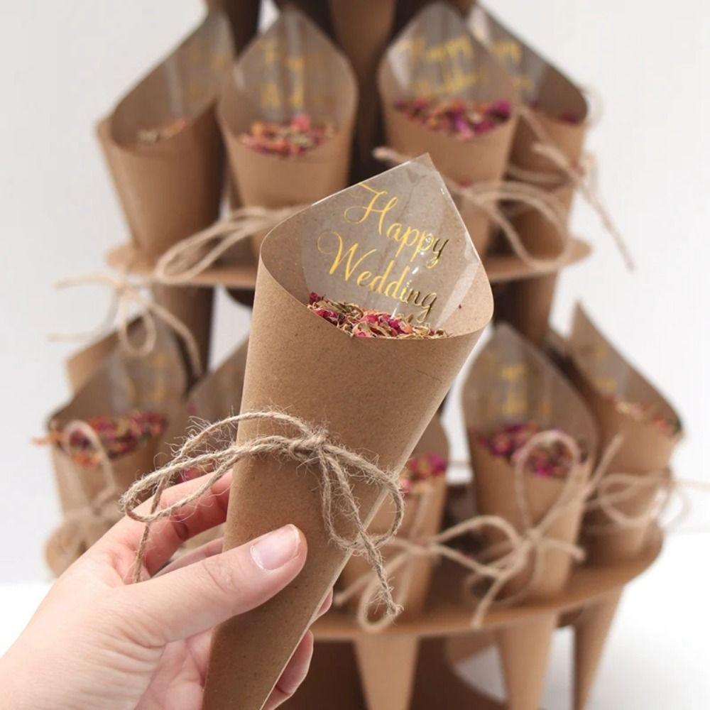 Support Box Confetti Cone Holder Wedding Supplies Stand Box Confetti Cone Tray  Wedding Party