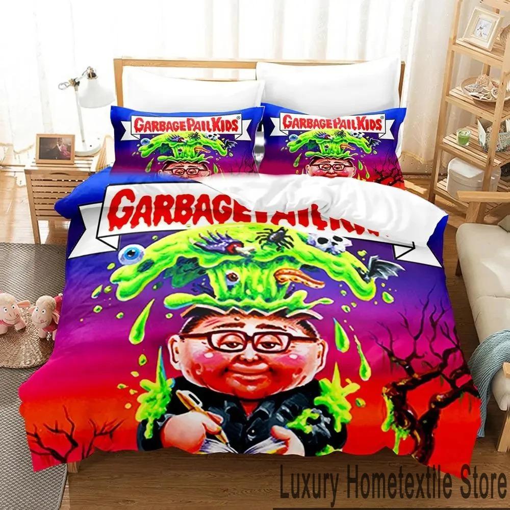 3D Print Garbage Pail Kids Bedding Set Boys Girls Twin Queen King Size Duvet Cover Pillowcase Bed Boys Adult
