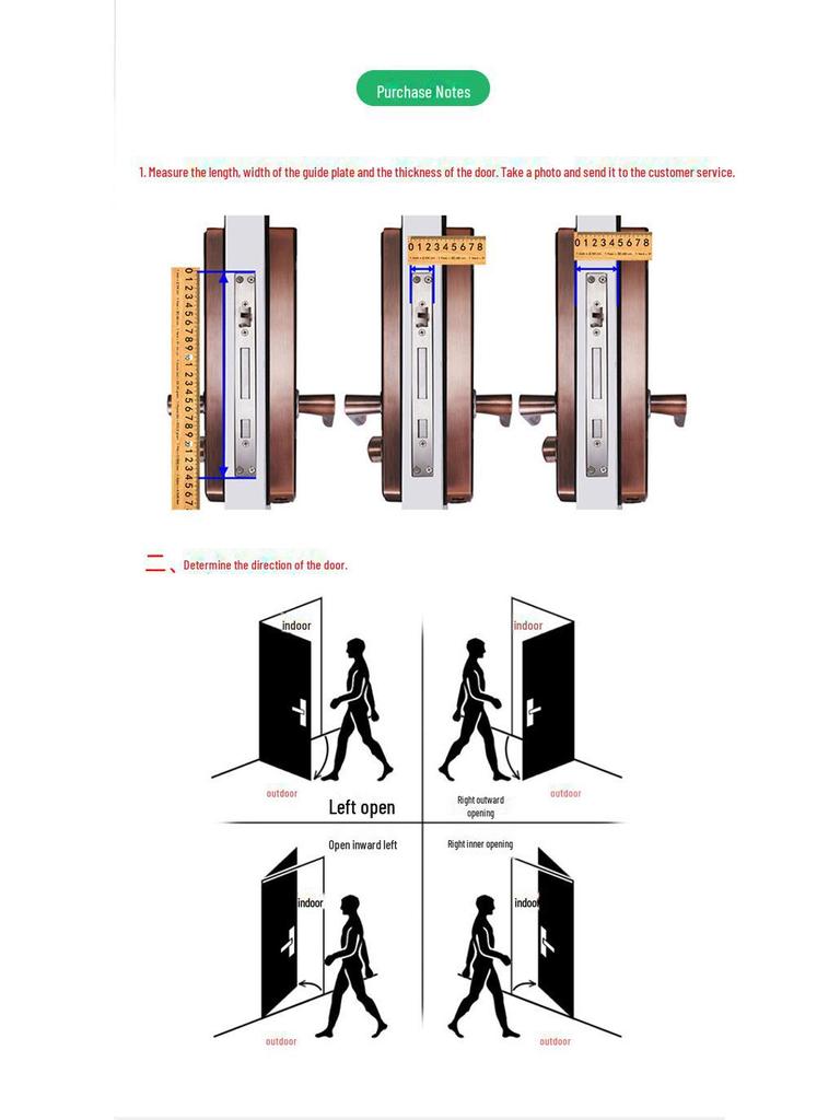 Европейский и американский пароль отпечатка пальца Smart Lock с Tuya WiFi - Установка без сверления