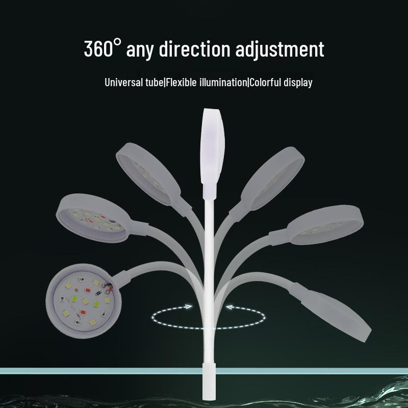 Светодиодный светильник-клипса USB для маленьких аквариумов и водных растений