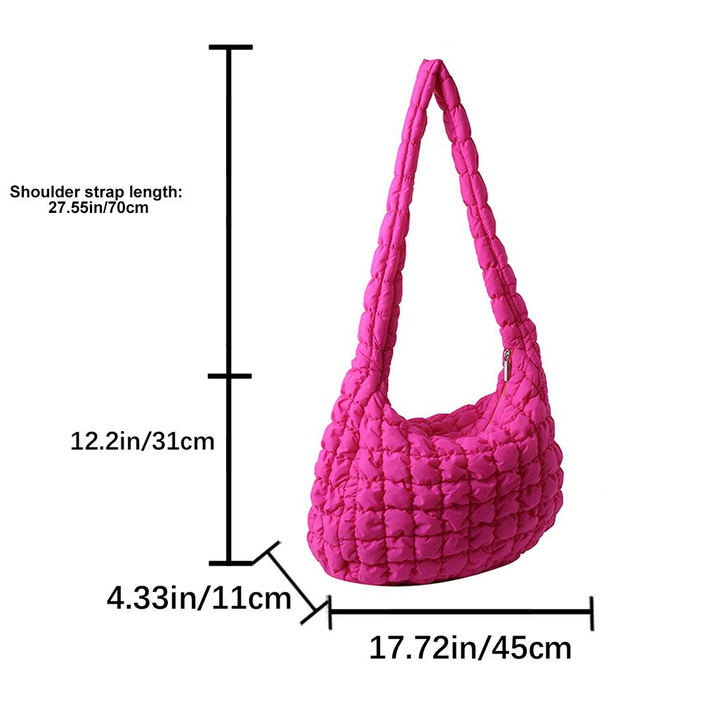 Стеганая мягкая сумка через плечо для женщин с решетчатым узором, большая сумка-тоут, большая вместительная сумка через плечо с облаком, повседневная модная сумка