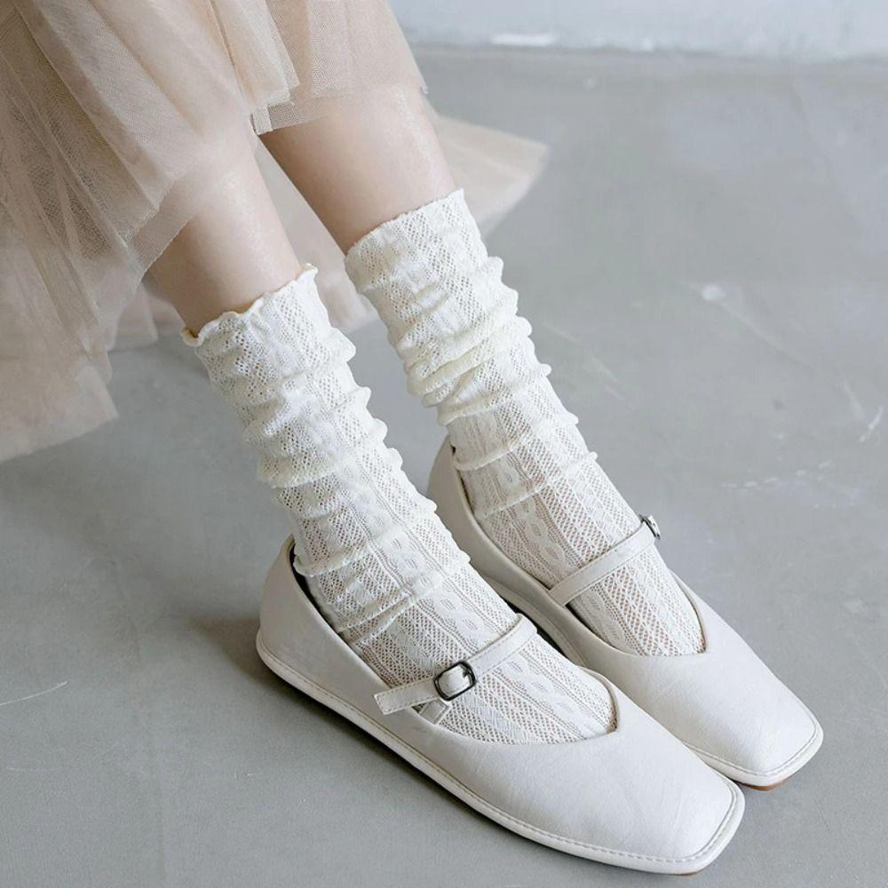 Mesh Lace Socks Hollow Out Women Socks Elastic Short Sock