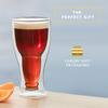2/4 шт. перевернутый дизайн пивной бокал, 11,8 унций прозрачный двойной стенки изолированный кружка для паба, вмещает одну полную бутылку пива, пикник в помещении