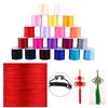 0.8mm 100M Nylon Macrame Chinese Knot Cord Rattail Bracelet Beaded Thread