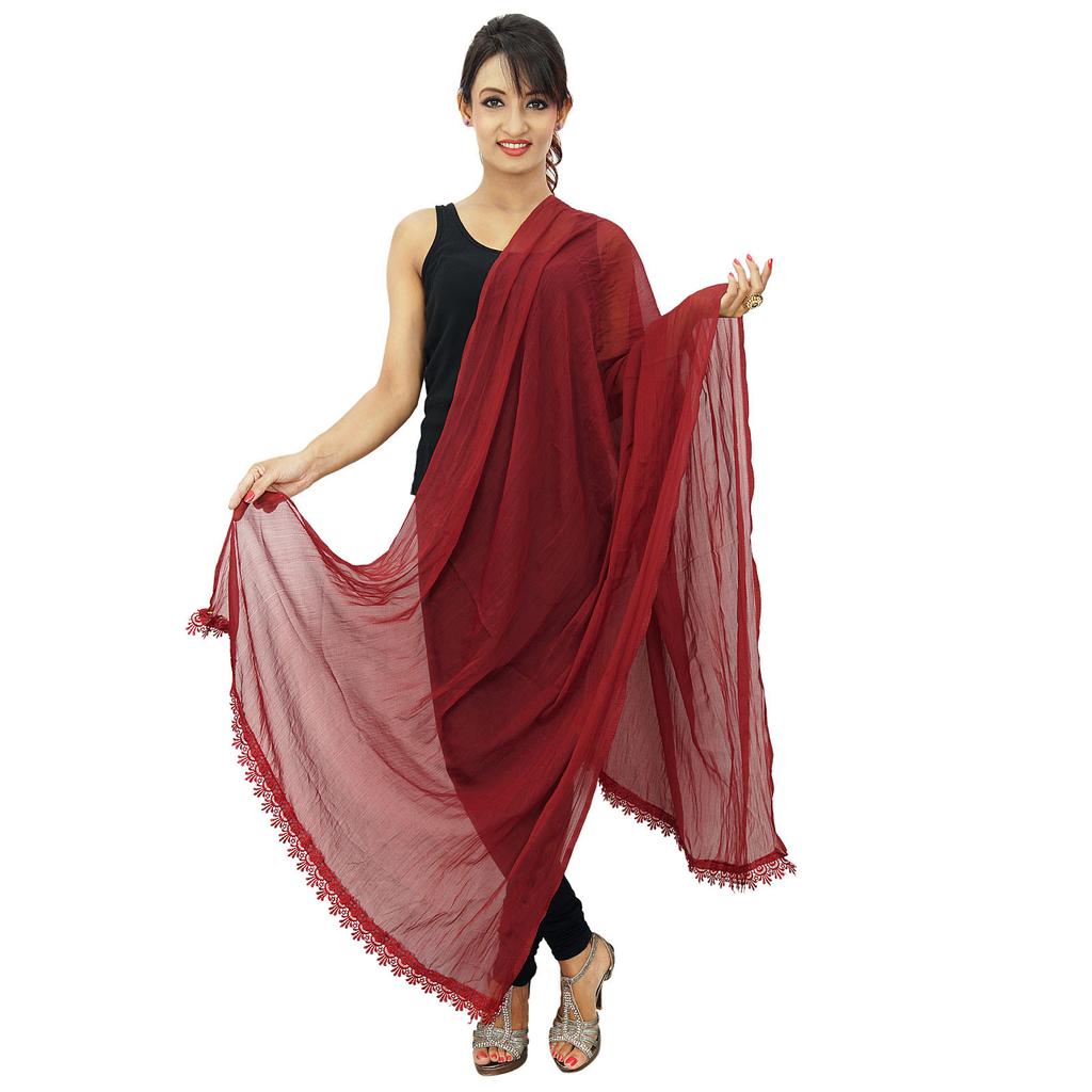 Шарфы из смеси шифона Dupatta Woman Chunni Indian Stole Throw Sarongs Wraps