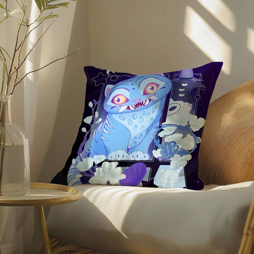 K-Pop Охотники на демонов-H Saja Boys-S Аниме Наволочка Шелковистая элегантная Комфорт Диван-кровать Невидимая молния Пляжная наволочка