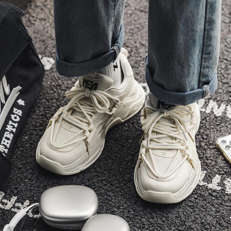 Нескользящие износостойкие модные ретро уличные кроссовки на толстой подошве для взрослых, повседневная спортивная мужская обувь, обувь для папы