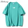 Shellsuning Oversized Printed T Shirts for Women Summer New Casual Vintage O-neck Cotton Soft Basic Tees Streetwear Couple Clothes Korean Gothic Tops