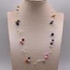 Colorful Pearl Necklaces Natural Freshwater Pearls Handmade Fishing Lines Multiple Necklaces Gypsophila Ladies Necklace