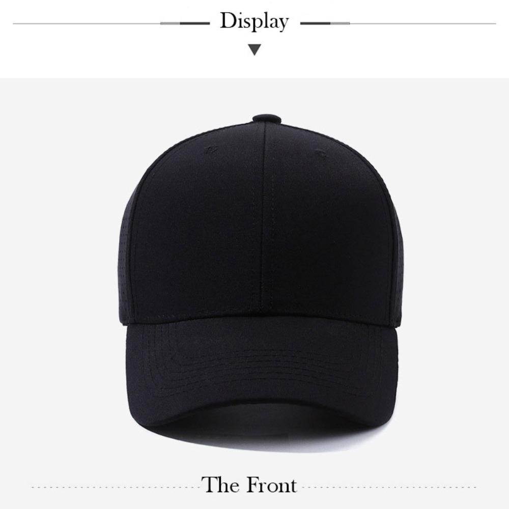 Breathable Hardtop Baseball Cap Adjustable Trucker Hat Versatile Fishing cap  Unisex