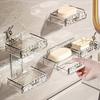 Soap Box Space-Saving Wall-Mounted Shower Soap Organizer Detachable Easy To Clean Soap Holder for Home Bathroom