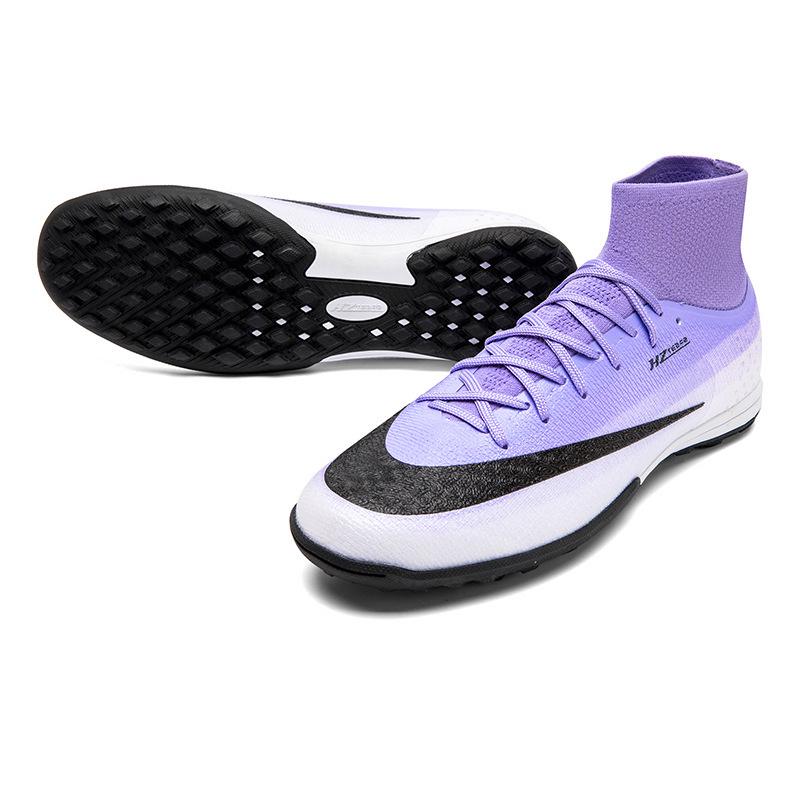 Кросс-ботинки 17 High-Top для футбола с длинными шипами для мужчин, женщин и детей - Идеальны для тренировок на искусственном покрытии