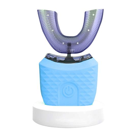 Adults U-Shaped Electric Toothbrush 3 Modes Adjustable Full Coverage Silicone Brush Heads IPX7 Waterproof Automatic Men Women Rechargeable Toothbrush