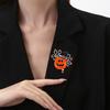 Черная шляпа волшебника Тыквенная брошь Универсальный значок из сплава Персонализированные универсальные аксессуары для одежды рюкзака шарфа Брошь на Хэллоуин