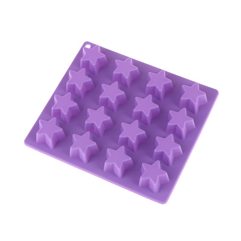 1Pc 16 Lattice Star Ice Cream Lattice Five Pointed Star Silicone Ice Cream Cake Mold Ice Cubes Diy Kitchen Baking Mold