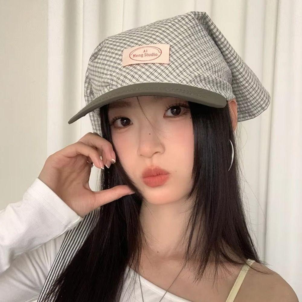 Шарф Y2K Кепка с козырьком Хлопковая треугольная косынка Шапка Модная косынка Y2K Бейсболка Велоспорт