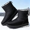 Shoes Men's Winter Shoes Large Size Snow Boots Fleece Thickened High Top Cotton Boots Thick Sole Heightening Shoes Warm Men's Boots