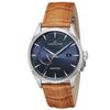 Hamilton Jazzmaster Watch, Blue Dial, Stainless Steel, Sapphire Crystal, Automatic, 5 ATM Water Resistance, 41mm, Swiss Made, Men's, Brown, H32635541