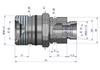 Гидравлический Быстроразъемное Соединение Скручиваемое Гнездо M22X1.5 Внешняя Резьба 300 Бар Waryński