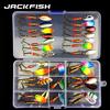 Spoon Lure Set Hard Bait Spinner Fishing Lure Atificial Bait with Hook Bass Lure Metal Sequin Bait