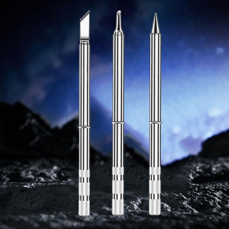 Набор паяльных жал прецизионной конструкции для ремонта схем Конструкция с добавлением меди Различные формы жал Паяльная станция