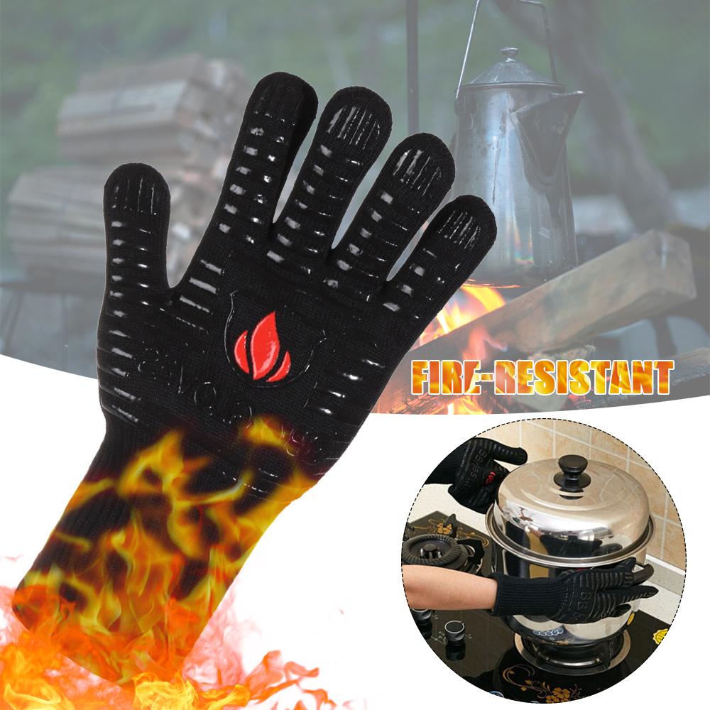 Heat insulation Log Burner Resistant Glove Fire-resistant Heat-resistant Glove Fire Heat Glove