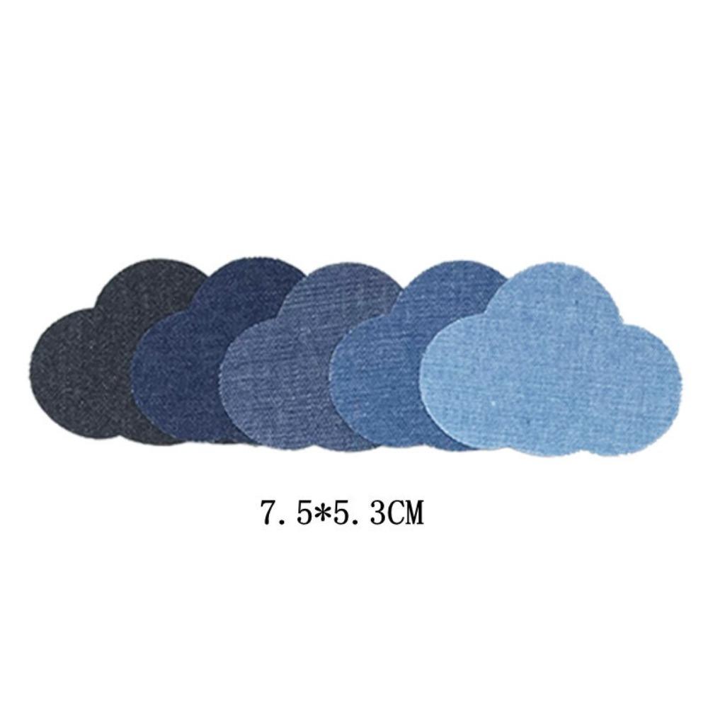 Cute Pattern Iron-on Patches 5 Colors Embroidered Patches Cute Jeans Patches for Jeans Repair