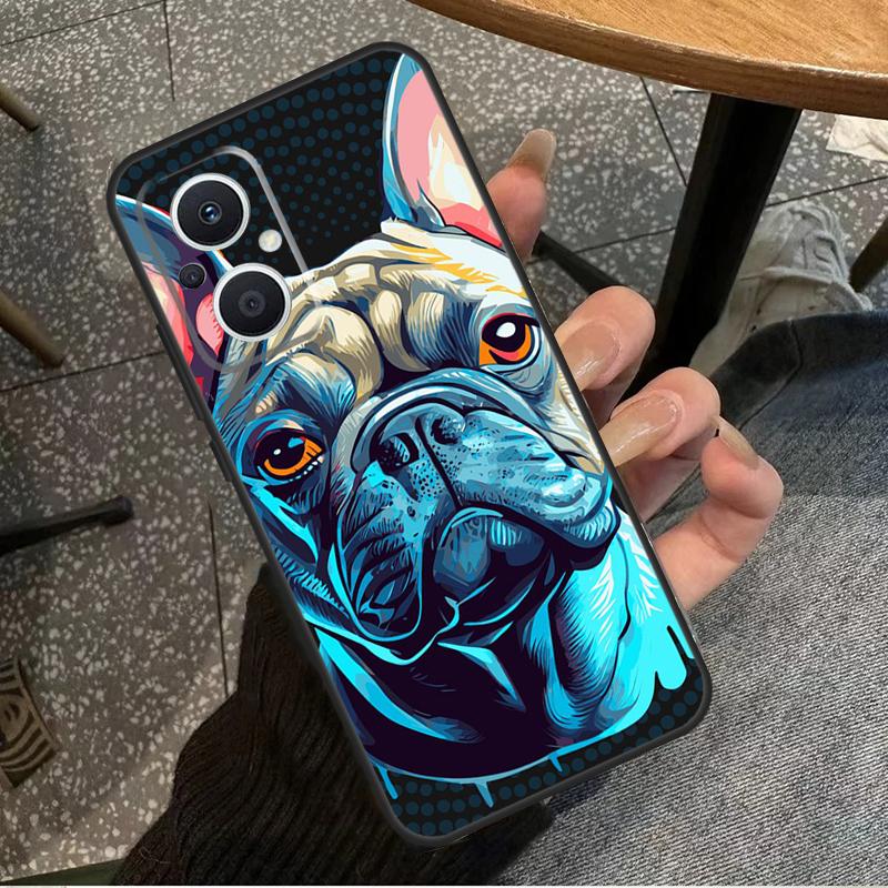 English Bulldog Pug Case For OPPO Reno 8 7 6 5 4 Lite 2Z 4Z 5Z 8T 10 OPPO Find X5 X6 Pro X2 Lite X3 Neo Cover