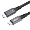 Кабель USB4 240 Вт Быстрая зарядка 40 Гбит/с Передача данных Для 3/4 6K Видео Плетеный из нейлона Type C на Type C Шнур