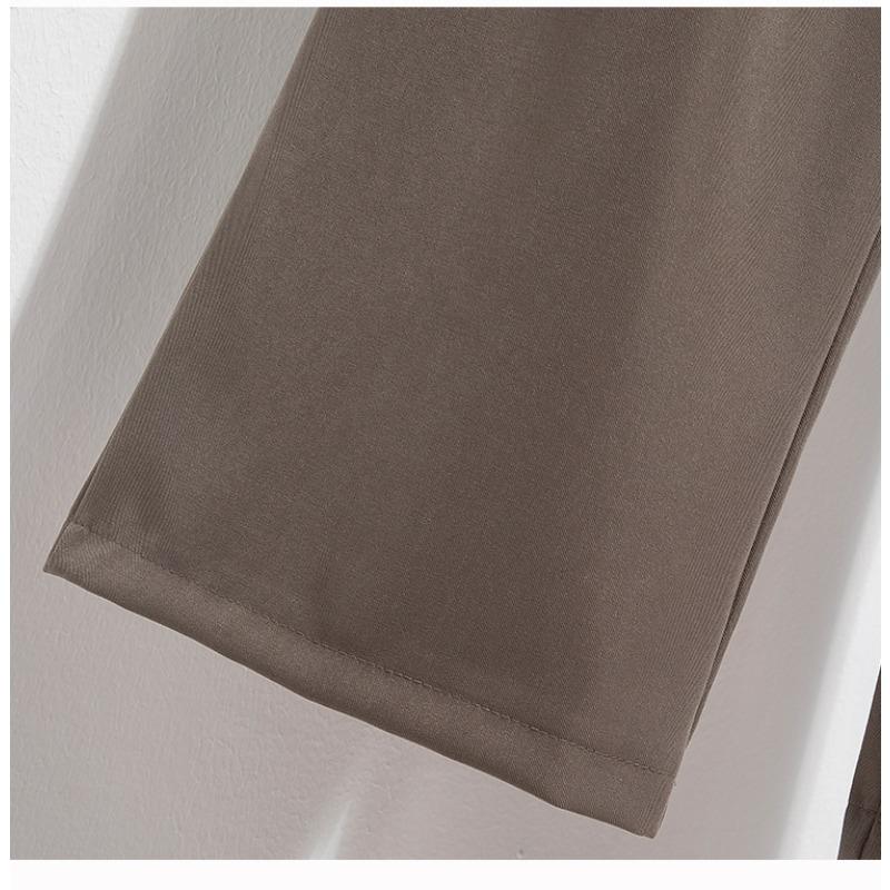 Женские брюки больших размеров на весну и осень, широкие брючные костюмы с завязками, повседневные прямые брюки с драпировкой