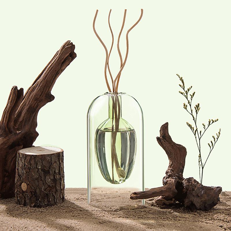 1 шт. стеклянный диффузор для медитации, эфирное масло, 200 мл, расслабляющий флакон в форме звездного фрукта, ароматерапия