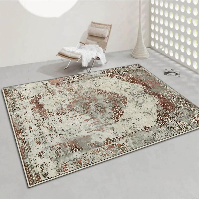 Американский стиль Персия Большой ковер Украшение гостиной Домашний ковер для диванной зоны Спальня Гардеробная Напольный коврик Моющийся Нескользящий