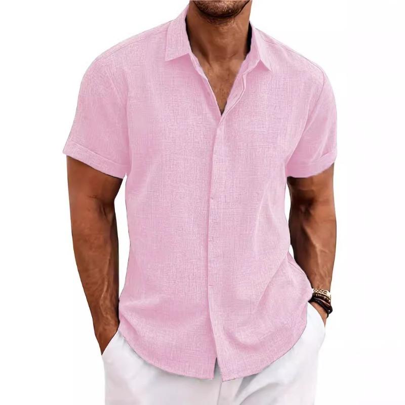 Летняя рубашка Tie Dye Light Ripe Casual Linen с короткими рукавами для мужчин