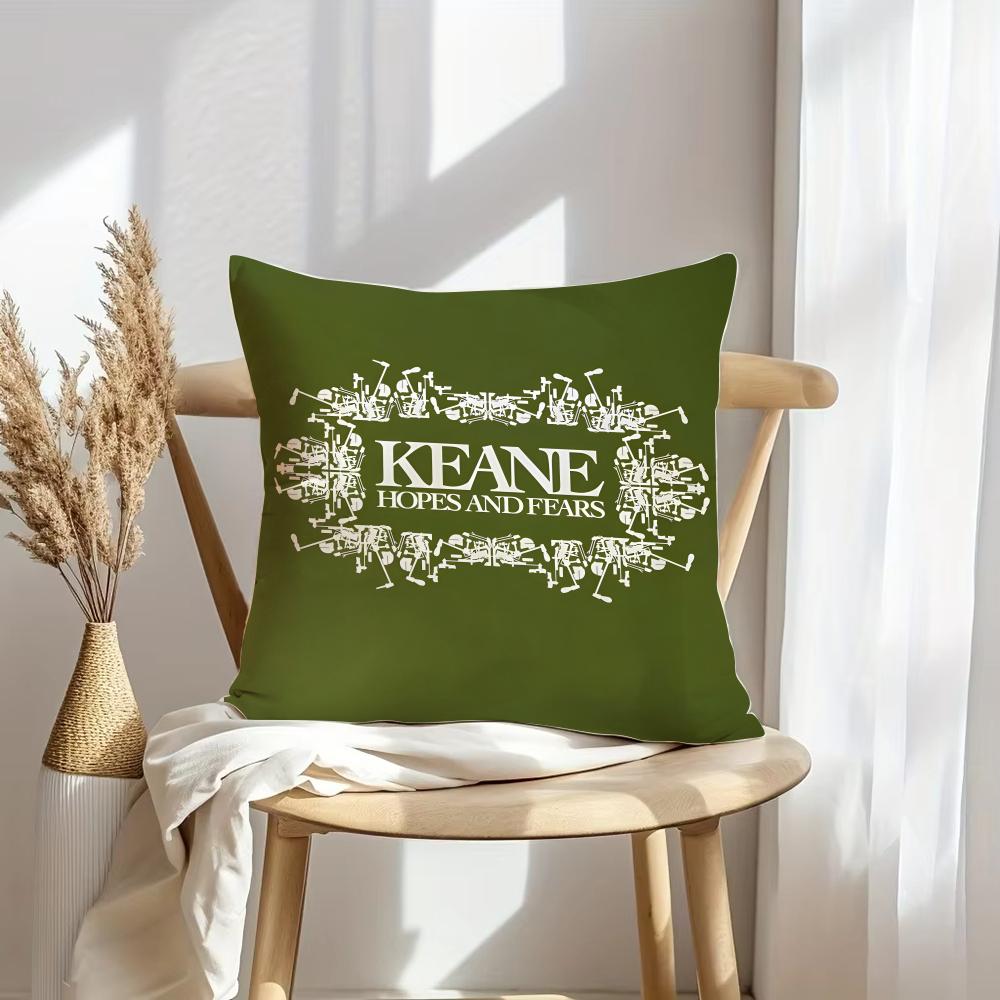 Чехол на подушку K-Keane Rock Мягкий плюшевый плед | Двусторонний декоративный чехол для подушки | Декор для дивана, спальни, дома
