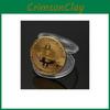 Памятная монета Bitcoin с металлическим основанием и акриловым дисплеем для деловых подарков