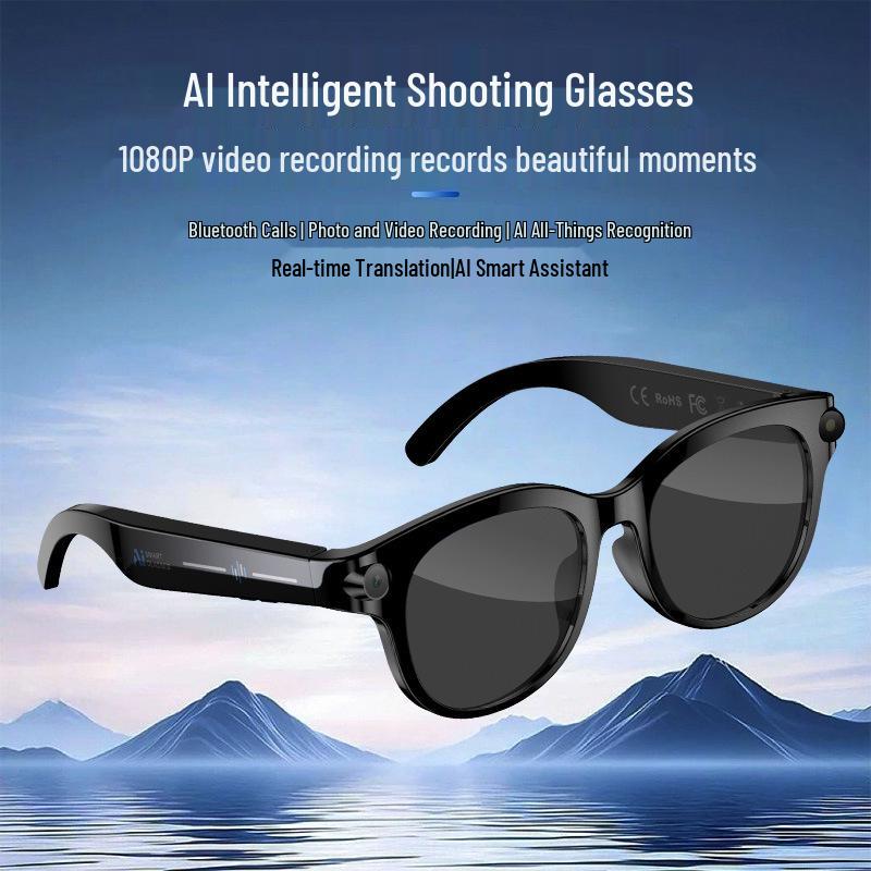 AI Smart Glasses M89: Black Tech, Translation, Recording, Photography, 800W HD Pixel Camera, Multifunctional.
