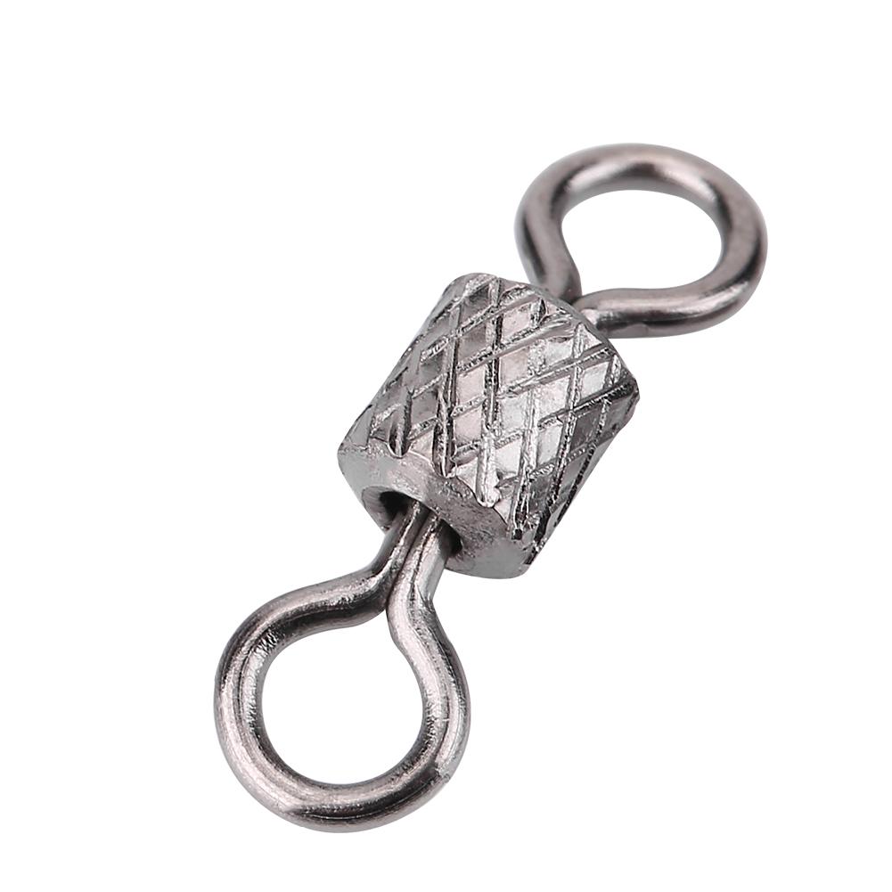 100 шт. Высокопрочные медные бочонки с вращающимися кольцами вертлюжки рыболовный аксессуар (2 #)