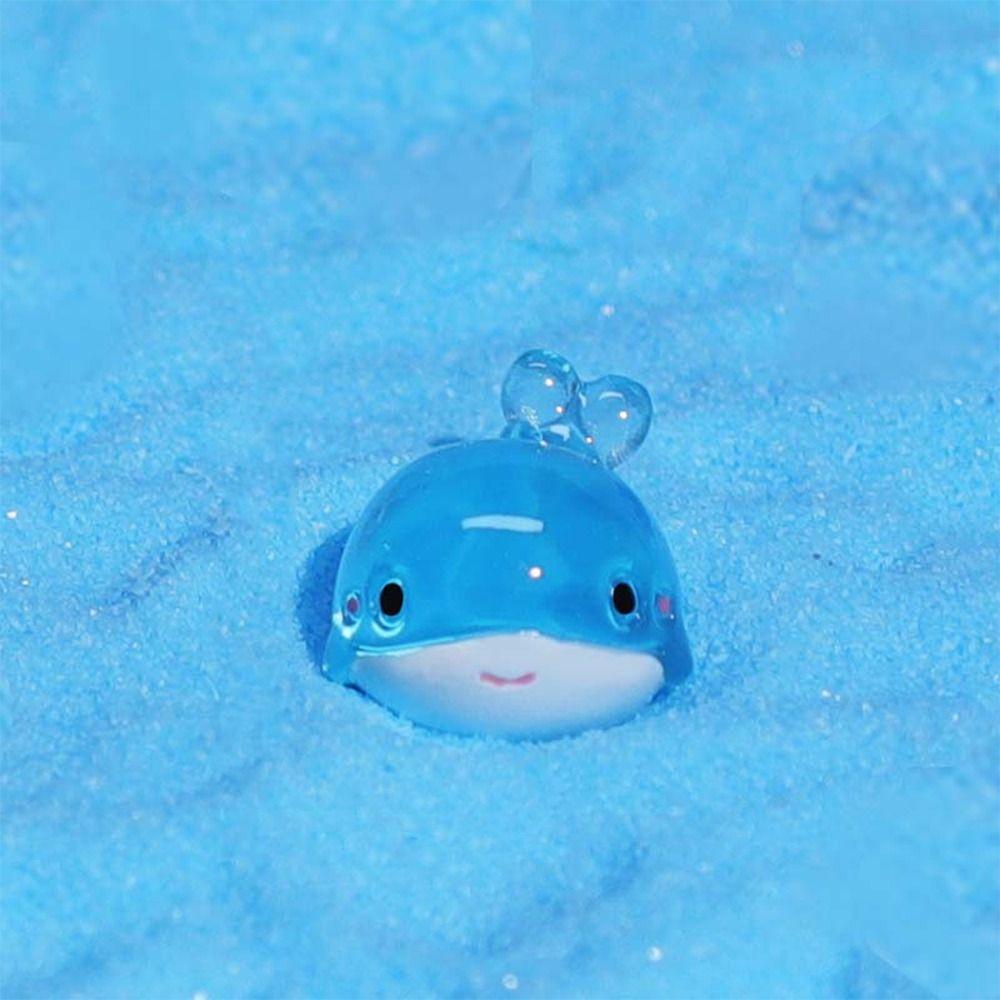 Cartoon Ocean Animal Miniature Figurines Cute Mini Ocean Animal Statue Desk Accessories