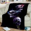 Horror Gothic Skull Ghost Cartoon  Blanket,Soft Throw Blanket for Home Bedroom Bed Sofa Picnic Travel Office Cover Blanket Kids
