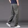 Мужские брюки-карго, прямые, широкие, однотонные, с карманами, застежкой-молнией на пуговицы, гладкие, быстросохнущие, для улицы, длинные брюки