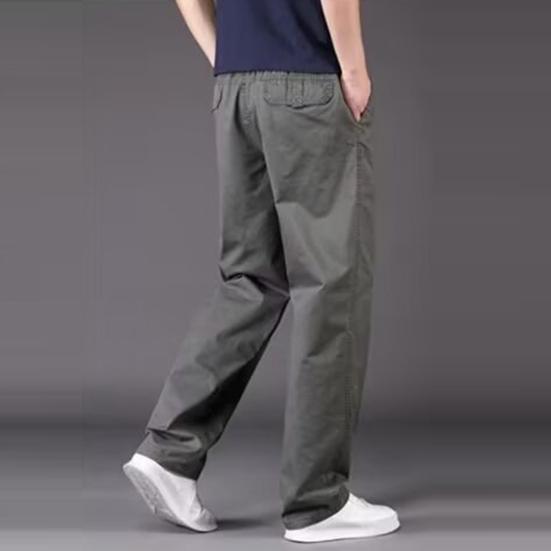 Мужские брюки-карго, прямые, широкие, однотонные, с карманами, застежкой-молнией на пуговицы, гладкие, быстросохнущие, для улицы, длинные брюки