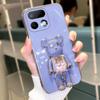 Для Realme 16 Pro Чехол Мягкий Электролитическое Покрытие Песок Часы Гранулы KWAS Медведь Силиконовый Ударопрочный Защитный Гладкий для Realme 16 Pro Plus Задняя Крышка