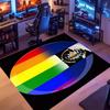 1pc flag of El Salvador Entrance Mat, Non-Slip Mat Area Rug,Room Decor, Outdoor Decor, Kitchen Rug,Doormat - Machine Washable, Easy to Clean