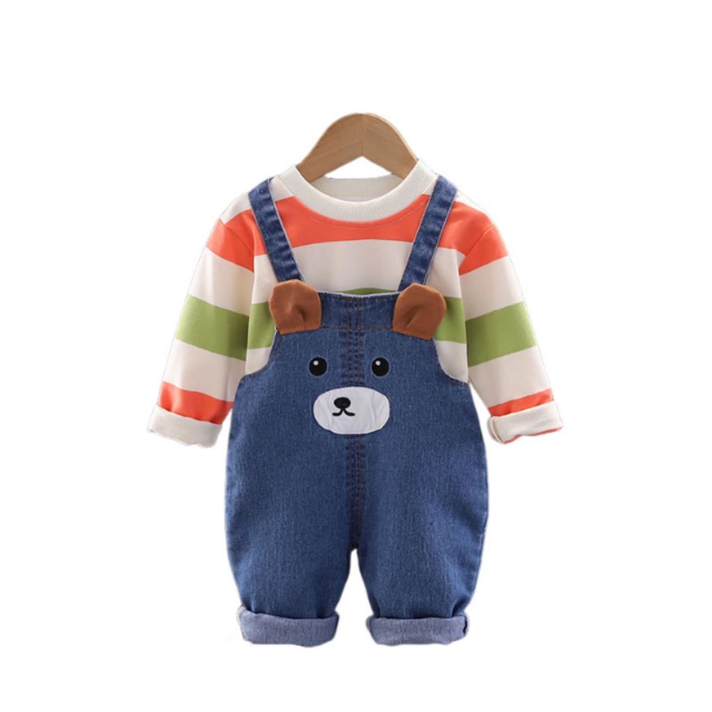 Детский повседневный комплект с длинным рукавом, удобные наряды для повседневной носки